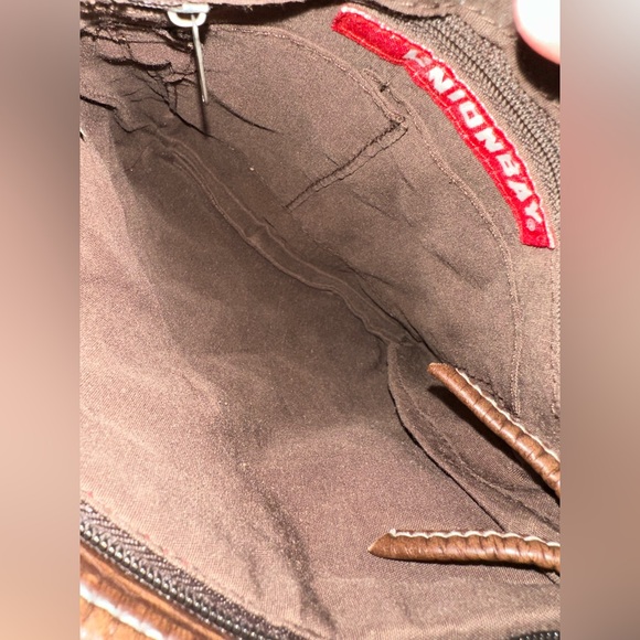 Vintage UNIONBAY Brown Crossbody Bag with Colorful Wallet bundle - Picture 3 of 8